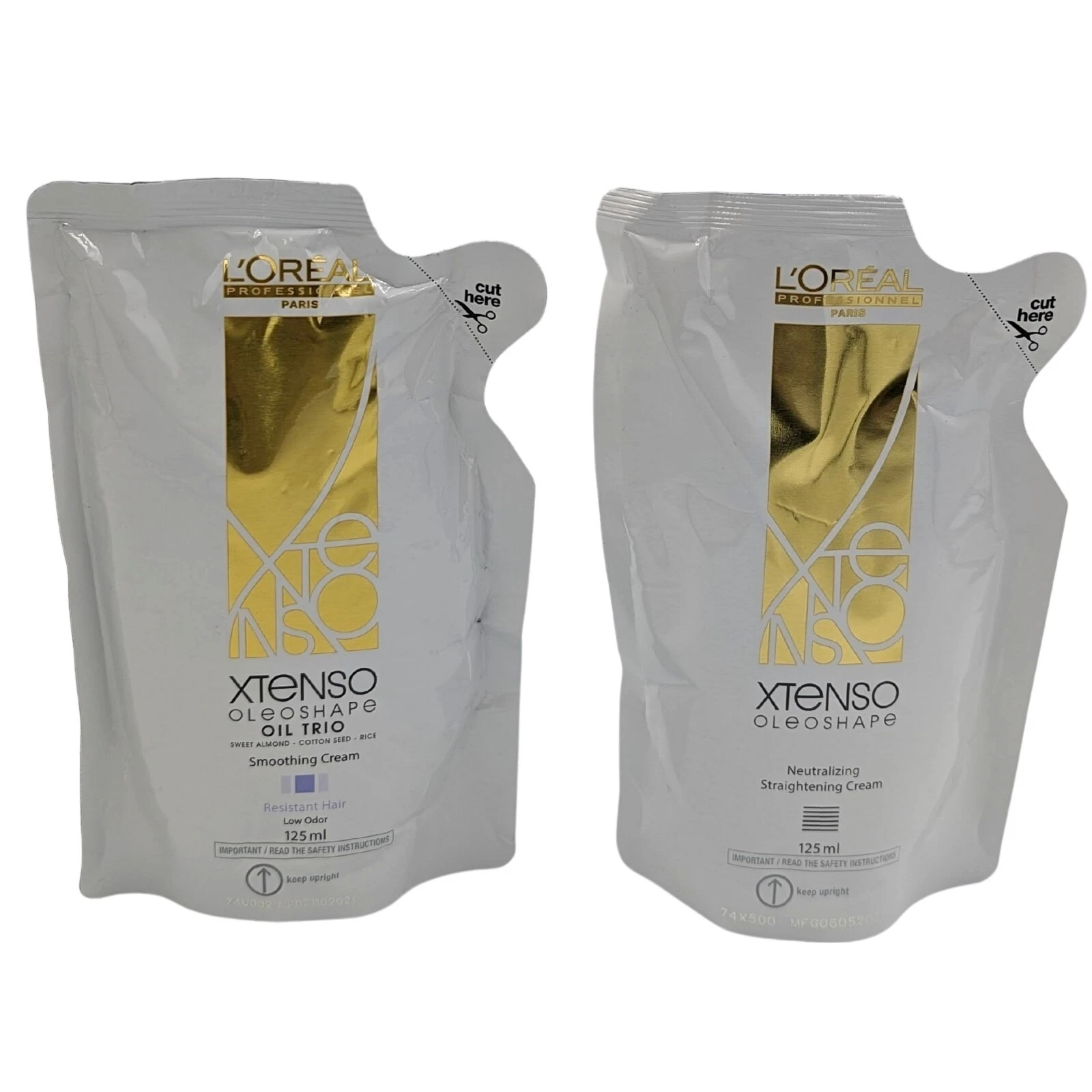 LOreal Xtenso Oleoshape Resistant Hair Cream BLUE 125ml + Neutralizing 125ml