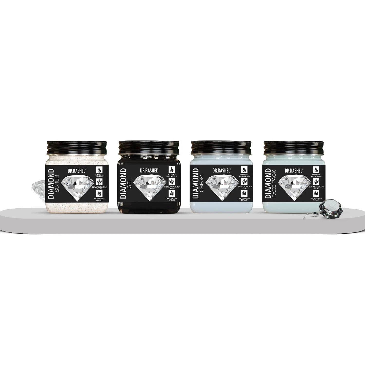 DR.RASHEL Diamond Facial Kit For Instant Natural Glowing & Brighten Skin 1520g
