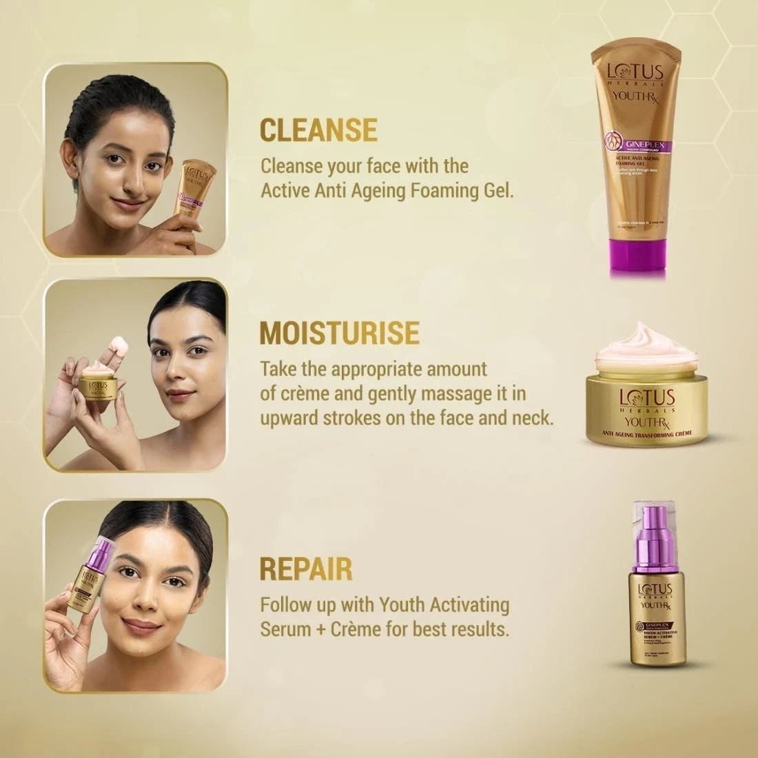 Lotus Herbals Youth Rx Anti-Aging Skin Care Transforming Cream SPF 25 Pa +++ 50g thumbnail