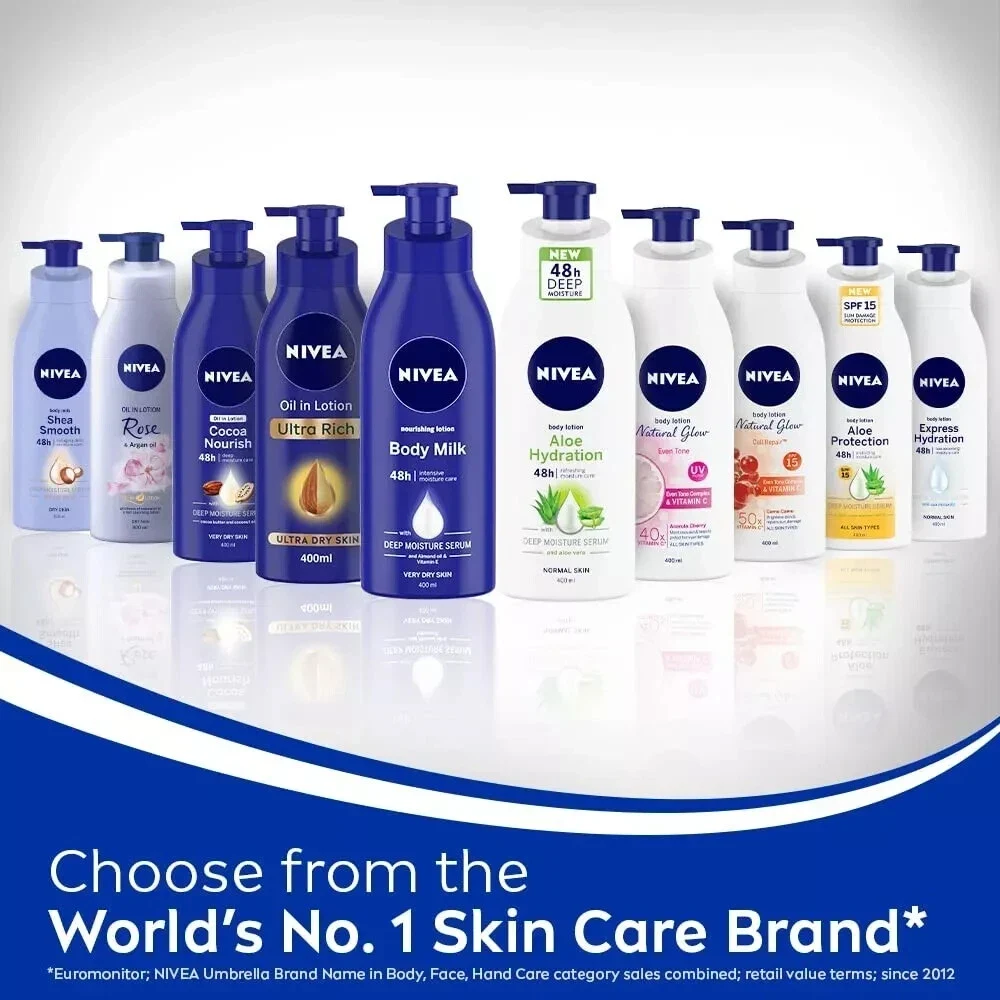 NIVEA Body Lotion For Men & Women, Express Hydration, for Fast Absorption 400ml thumbnail