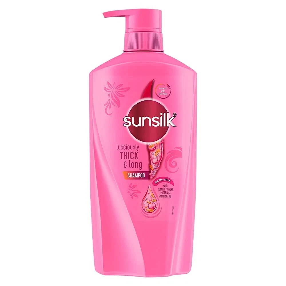 Sunsilk Lusciously Thick & Long Shampoo with Keratin, Yoghut Protein 650ml