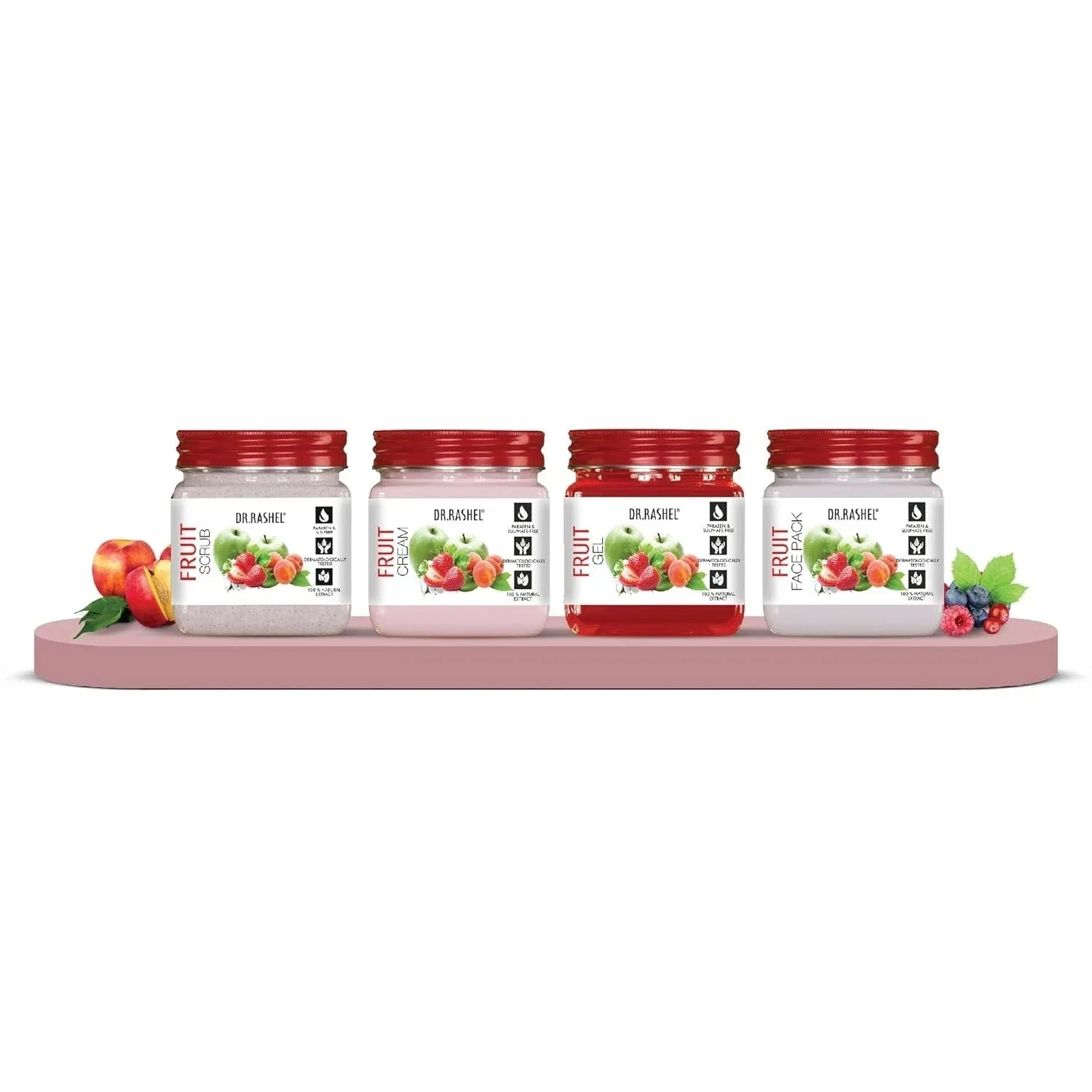 Dr.Rashel Mix Fruit Facial Kit Infused with Natural Fruits Parabean Free 1520g