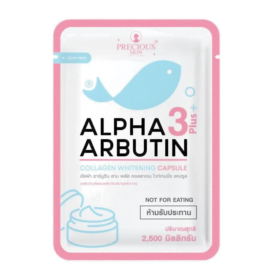 Alpha 3 Plus Arbutin Collegen Whitening Capsule For Skin Brightning 2500mg 10cap