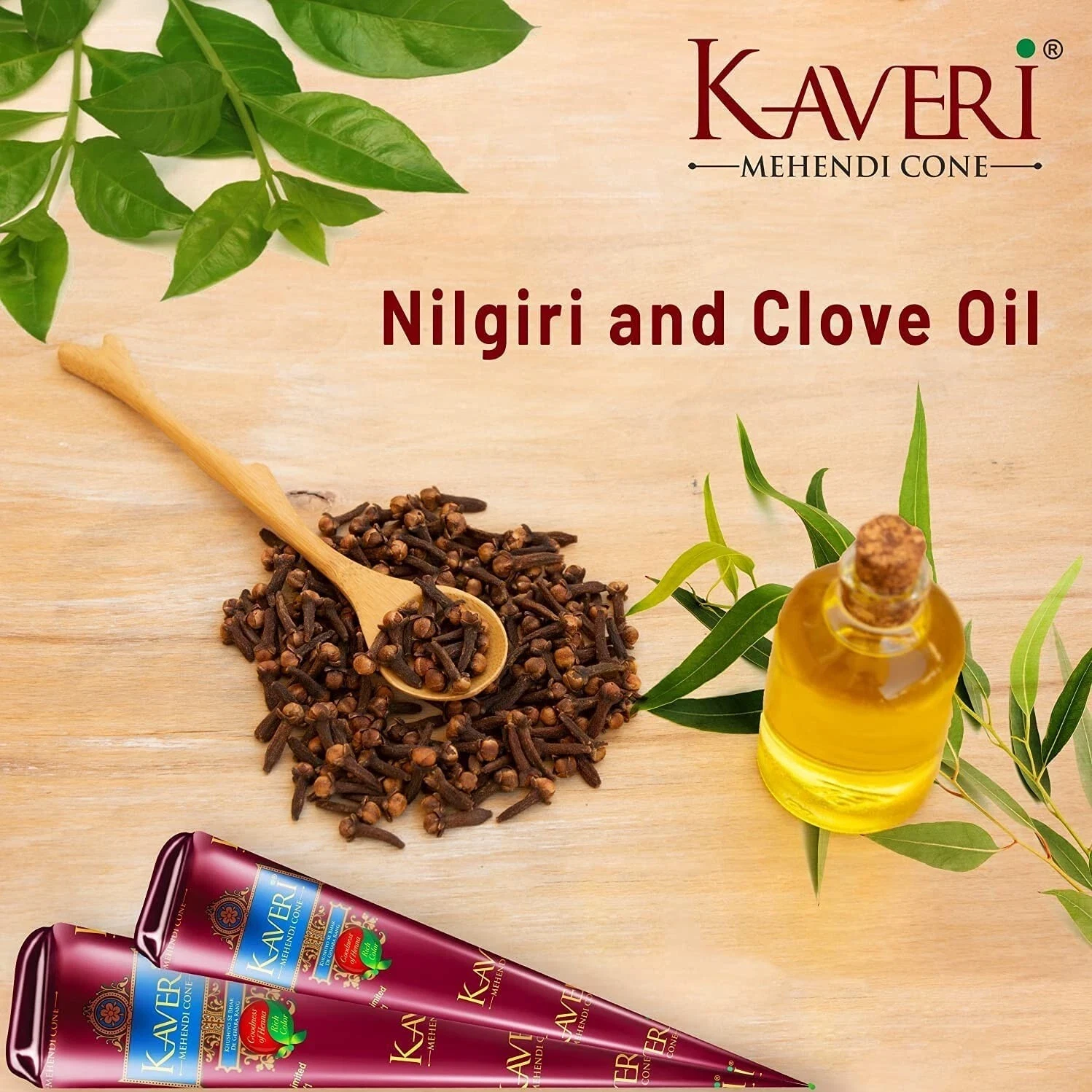 Kaveri Dark Brown Mehndi All Natural Body Art Organic Temporary Tattoo 12 Cones thumbnail
