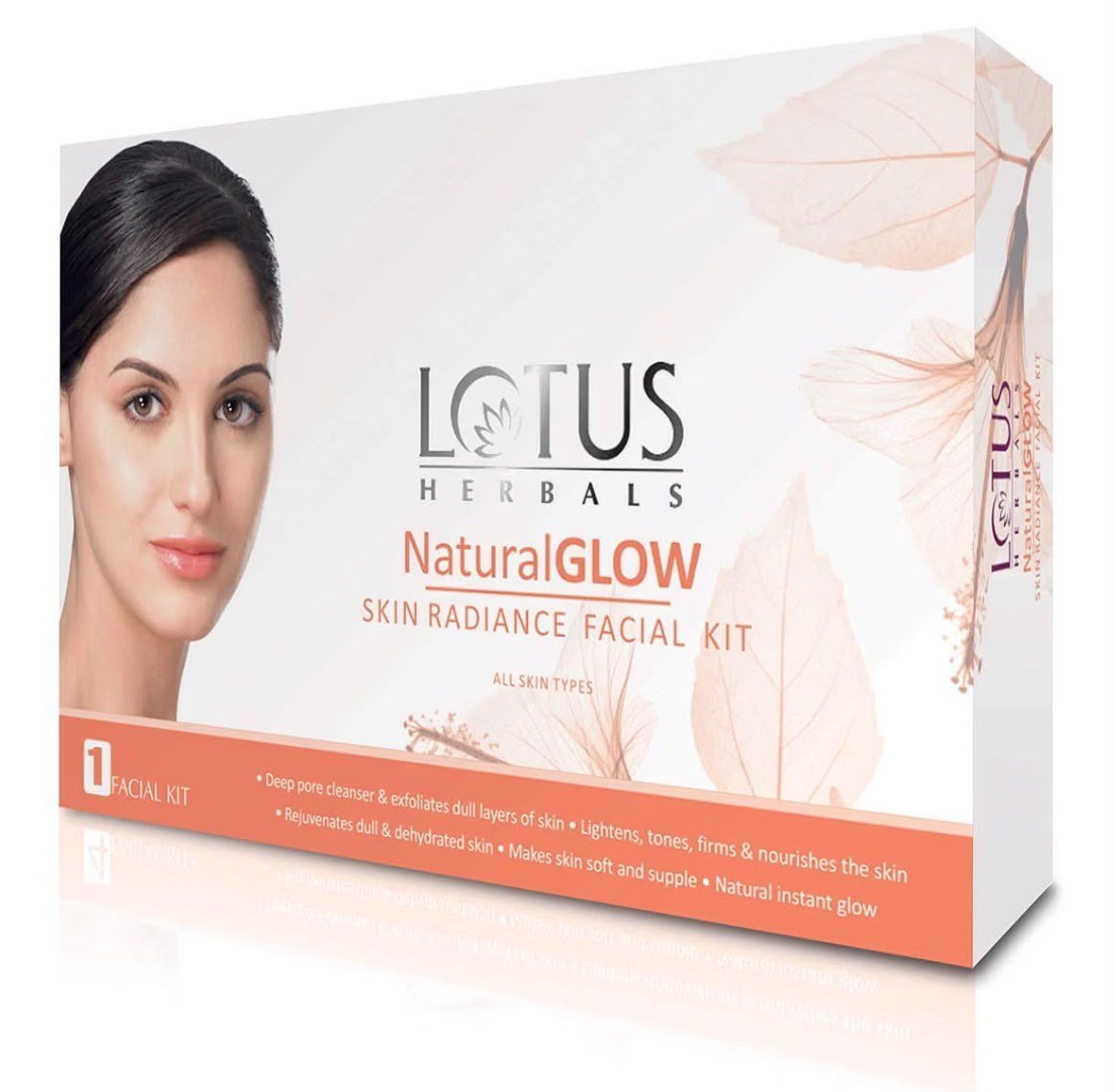 Lotus Herbals Natural Glow Skin Radiance facial Kit 4 use.