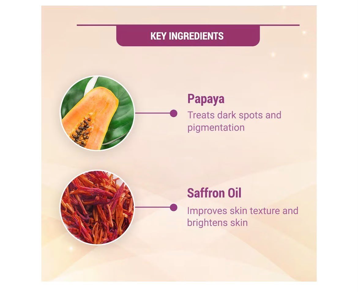 Lotus Herbals PapayaGlow Facial Kit with Peeling Mask, 4 in 1 Formula for All Skin Types, Reduces Pigmentation and Instant Glow (4 Use) thumbnail