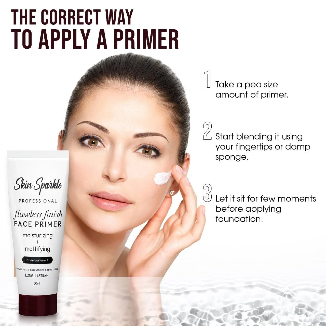 Skin Sparkle Perfect Matte Face Primer For Poreless Radiant & Smooth Finish 30ML thumbnail
