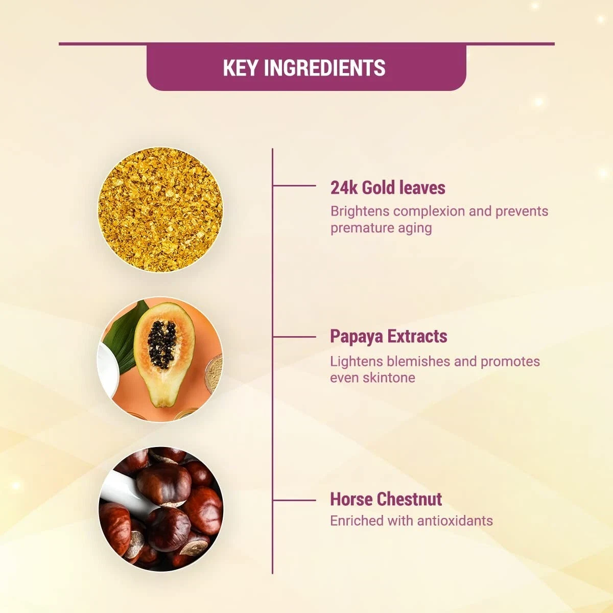 Lotus Herbals Radiant Gold Facial Kit for instant glow with 24K Gold 37gX4 Kits thumbnail
