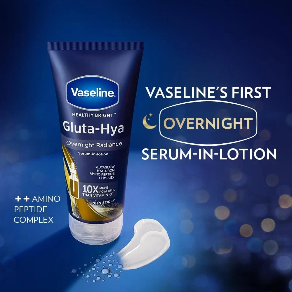 Vaseline Healthy Bright Gluta-Hya Serum For Overnight Radiance Skin 200ml thumbnail