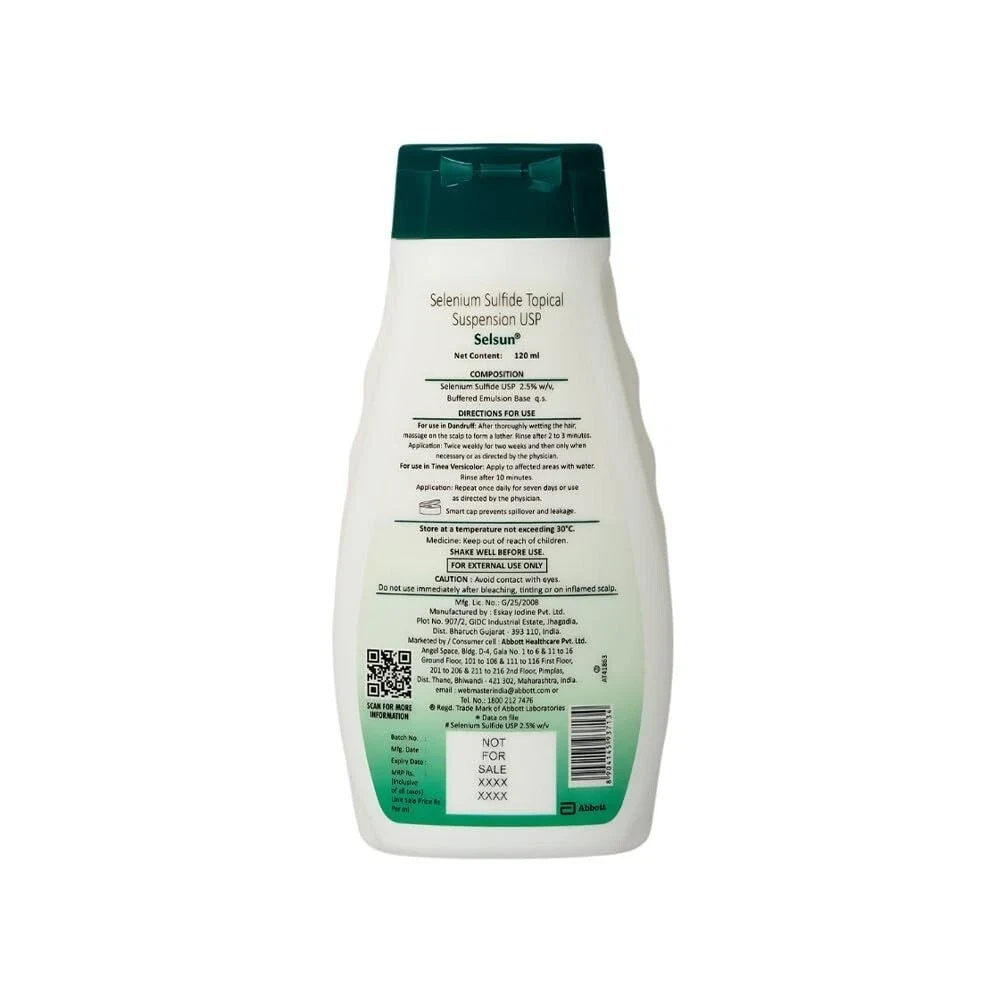 Selsun Suspension Anti Dandruff Shampoo, Clears away dandruff flakes 120 ml thumbnail