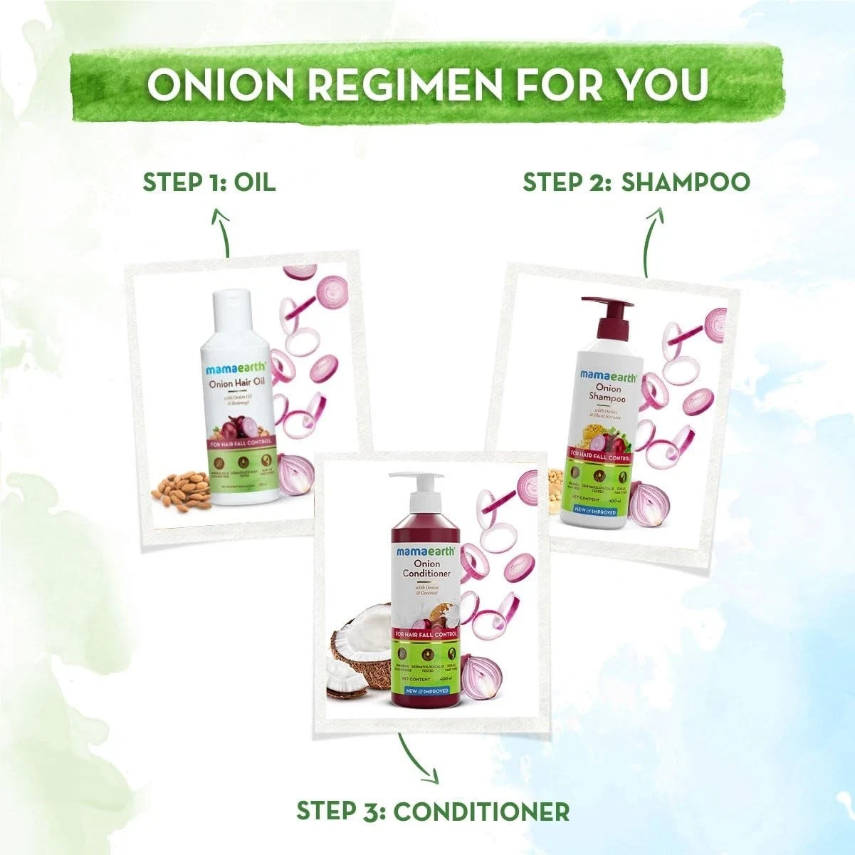 Mamaearth Onion Conditioner for Hair Growth & Hair Fall Control - 400ml thumbnail