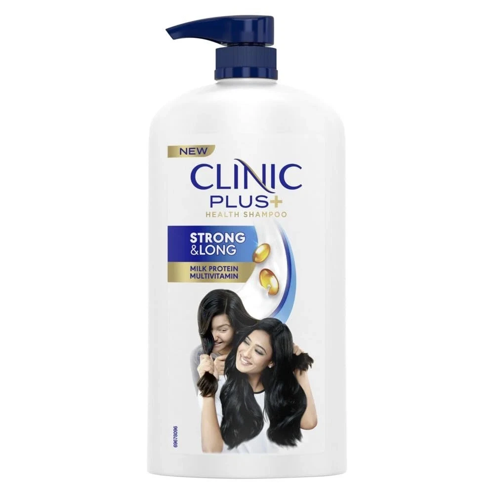 CLINIC PLUS Strong & Long Shampoo For Hair Growth and Strength Milk Protein 1L