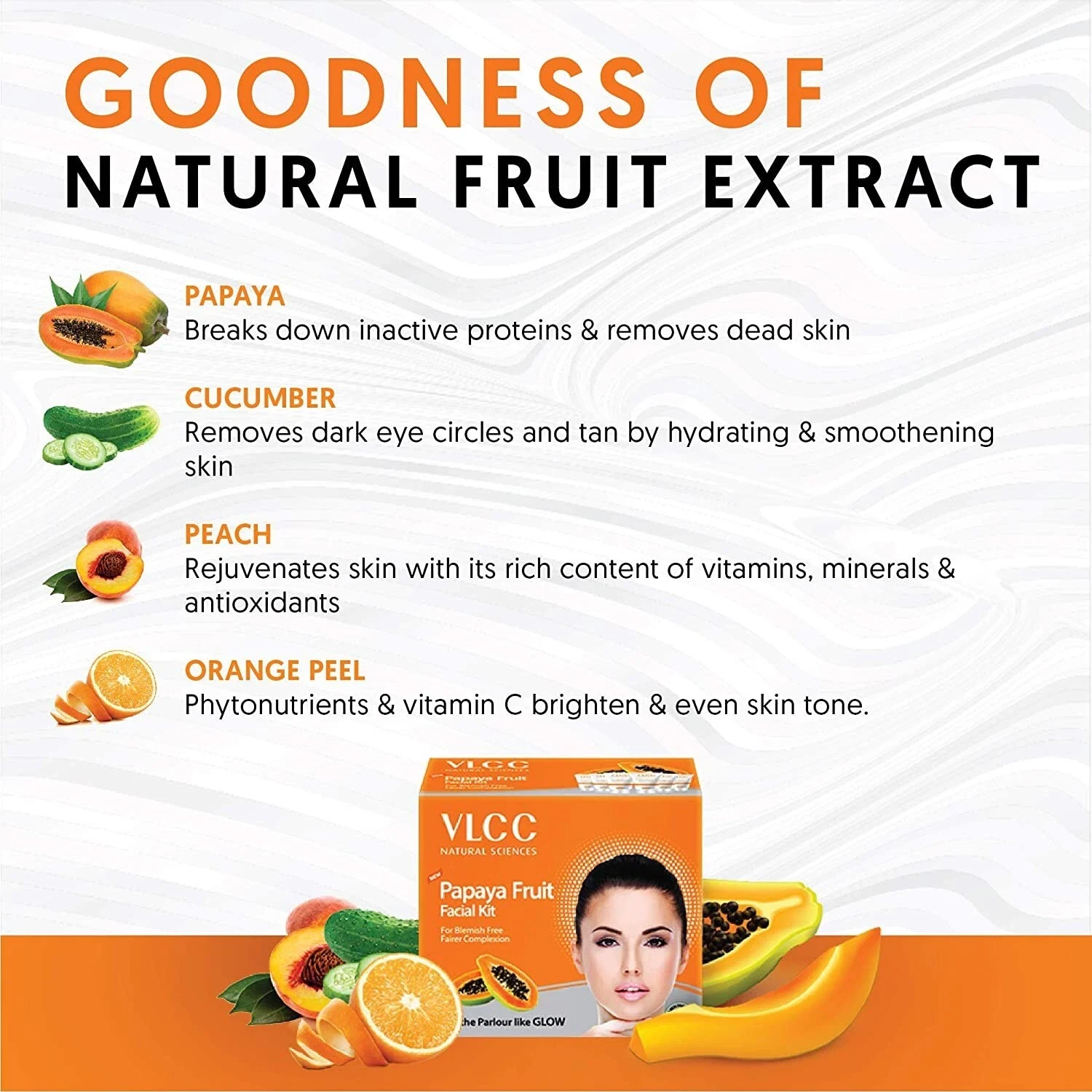 VLCC Papaya Fruit Facial Kit 60g thumbnail