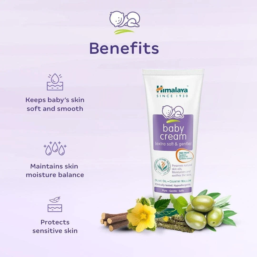 Himalaya Baby Cream Face Moisturizer & Day Cream for Dry Skin 200ml thumbnail