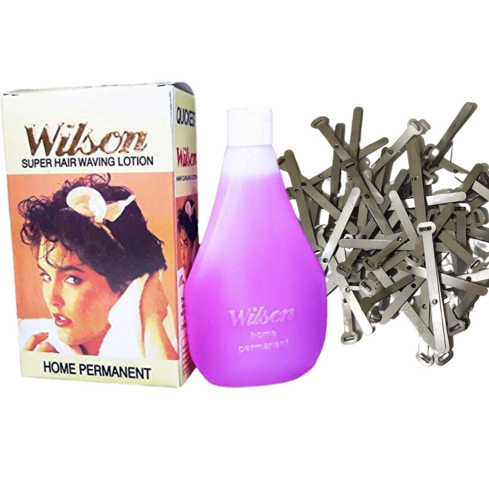 Wilson Super Hair Waving Lotion With Stick Pins For Curling Hairs & Beard
