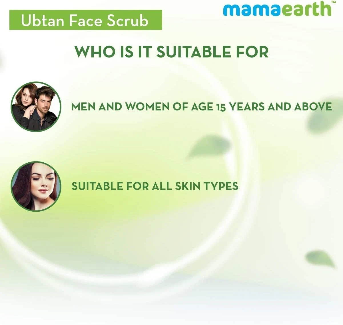 Mamaearth Ubtan Face Scrub for Tan Removal with Turmeric & Walnut 100g thumbnail