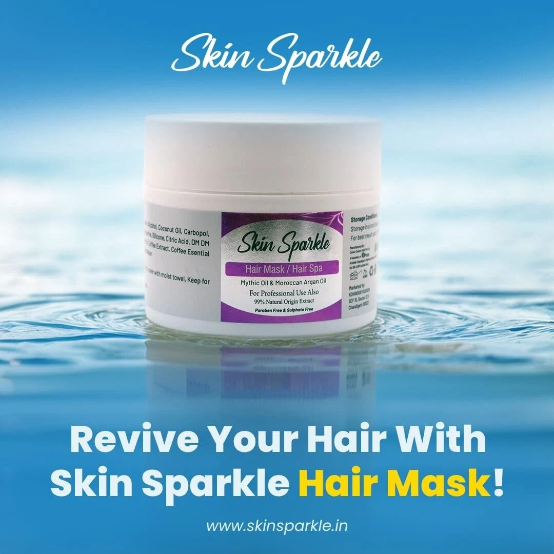 Skin Sparkle Hair Mask & Hair Spa with Moroccan Argan Oil & Nourishing Oil 200g thumbnail