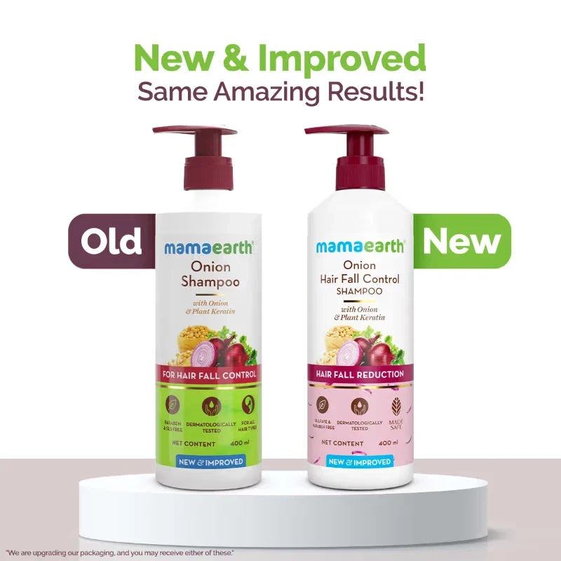 Mamaearth Onion Hair Fall Shampoo for Hair Growth & Hair Fall Control 400ml thumbnail