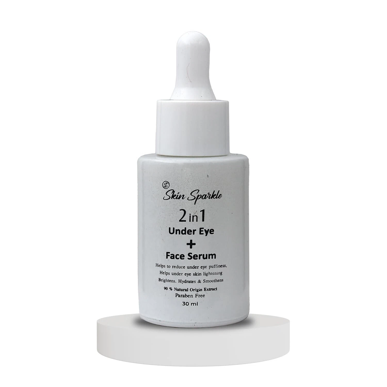 Skin Sparkle 2-in-1 Under Eye + Face Serum Reduces Dark Circles, Puffiness 30ml