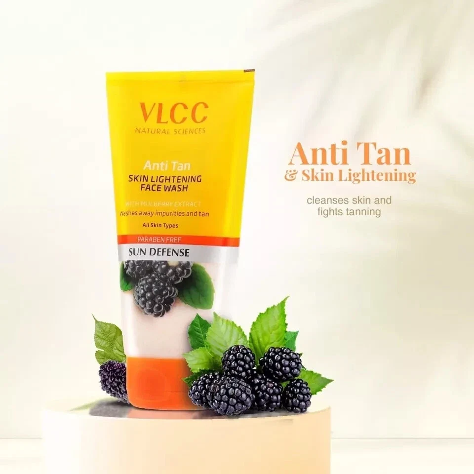 VLCC Anti Tan Skin Lightening Face Wash With Mulberry & Orange Peel 150g+150g thumbnail