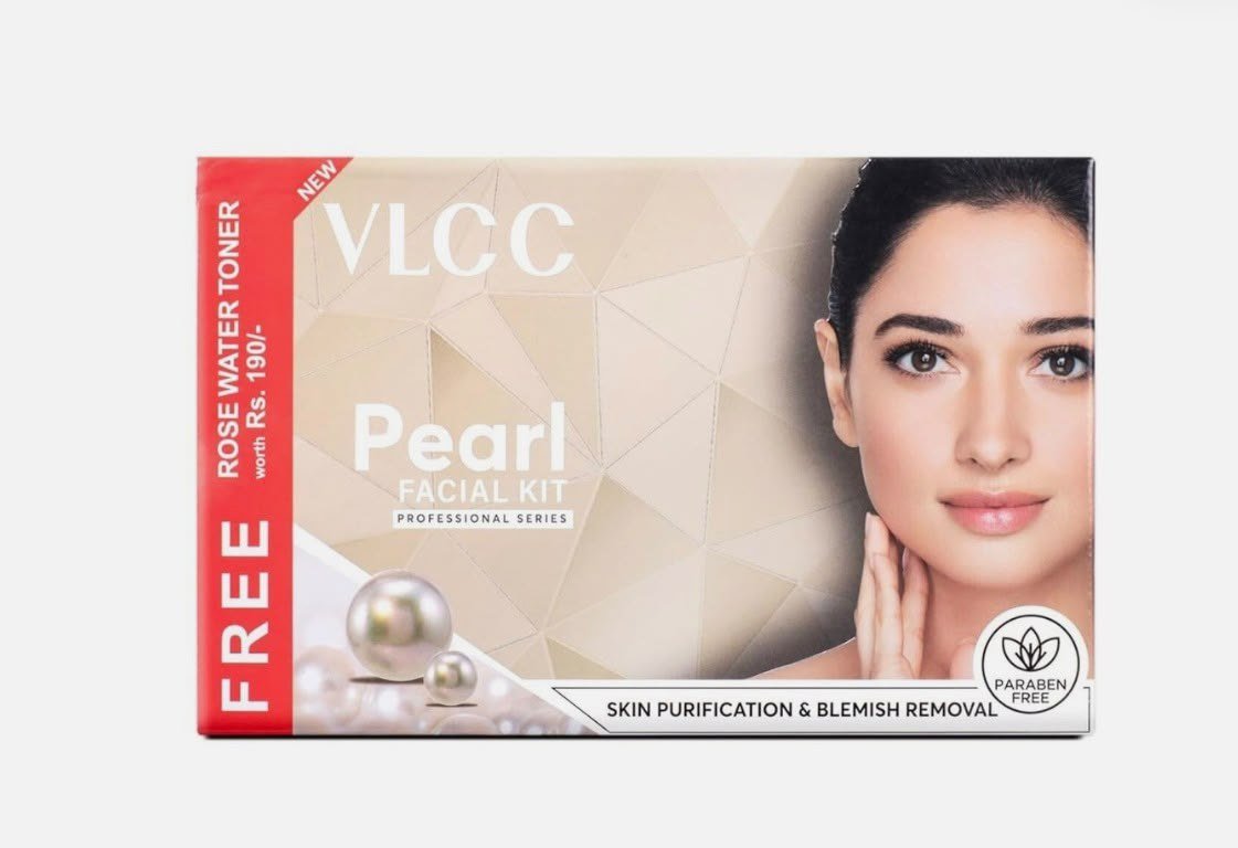VLCC Pearl Facial Kit with FREE Rose Water Toner 300g + 100ml