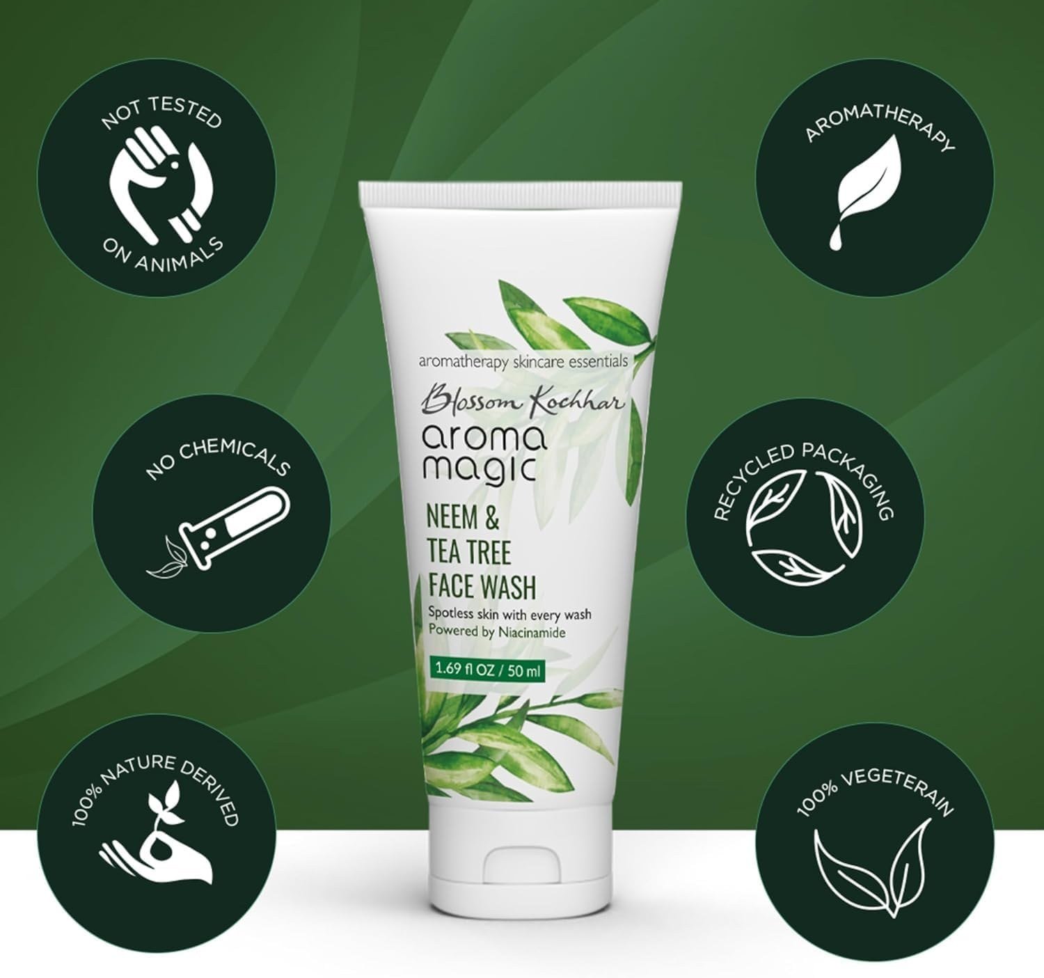 Aroma Magic Neem and Tea Tree Face Wash, 100ml thumbnail