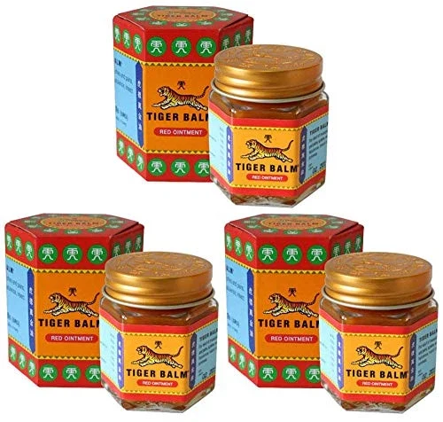 3 X Tiger Balm Red Ointment For Effective Relief Ayurvedic 21ml
