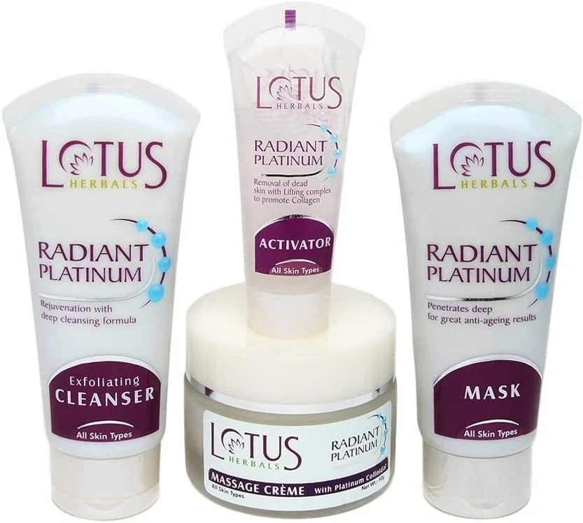 Lotus Herbals Radiant Platinum Facial kit For Anti-Ageing thumbnail