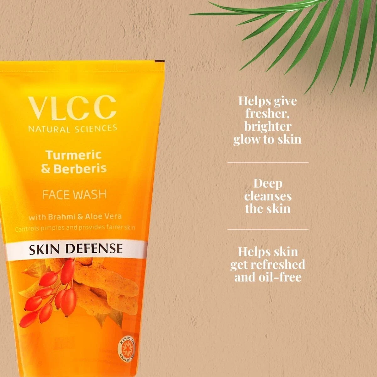 VLCC Turmeric & Berberis Face Wash For Controls pimples & Fair Skin 150g+150g thumbnail