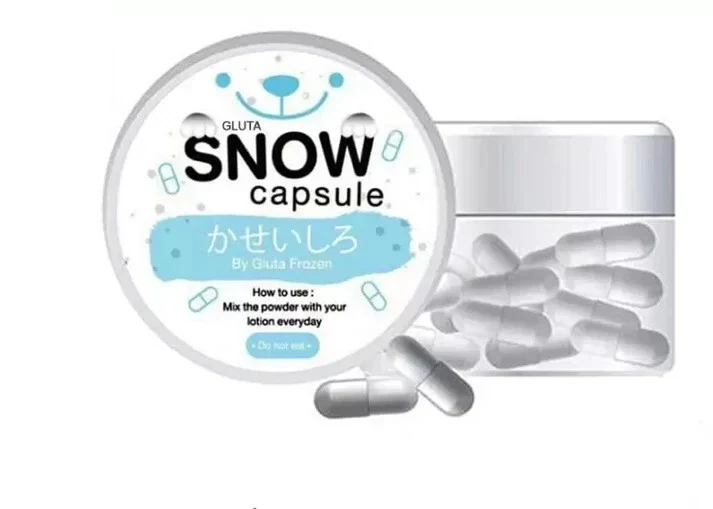 Snow Capsules For Skin Tightening & Fairness With L-Glutathione & ALA 30Caps