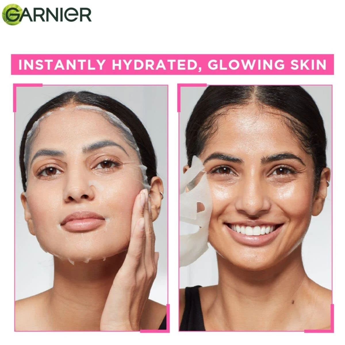 Garnier Skin Naturals Sakura White Face Serum Sheet Mask For Increases Glow 28g thumbnail