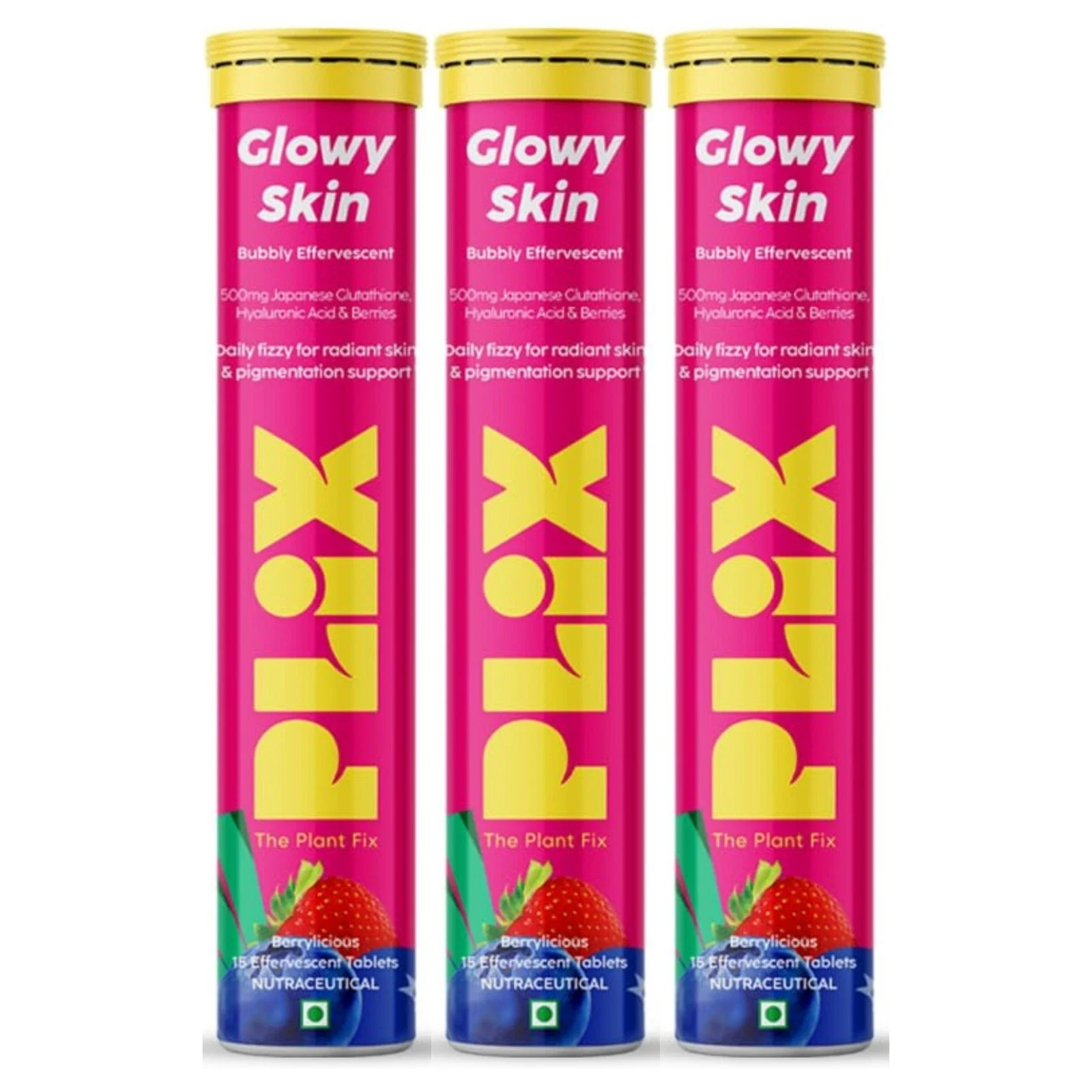 PLIX THE PLANT FIX Glutathione Effervescent Tablet For Glowing Youthful Skin 45T