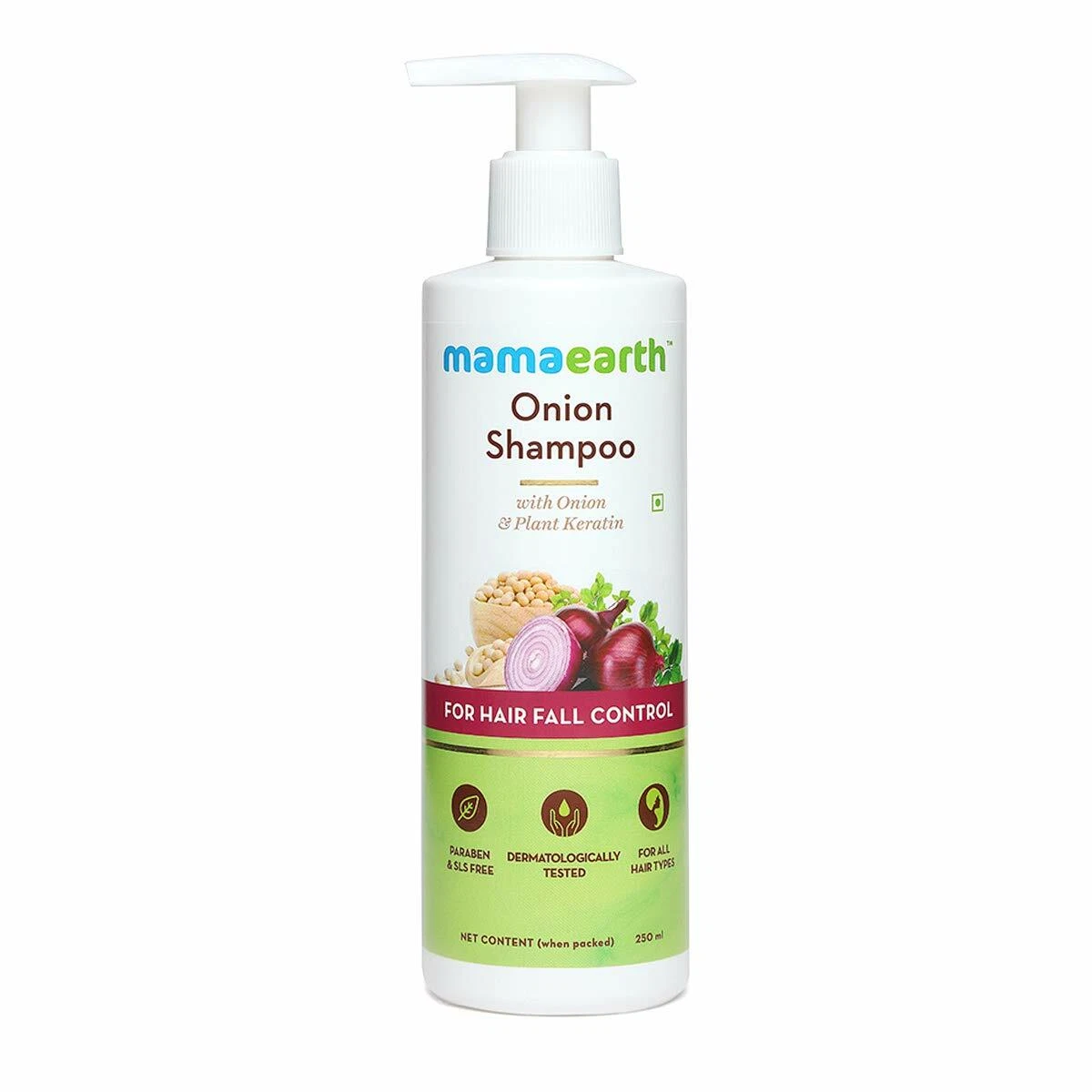 Mamaearth Onion Hair Fall Shampoo for Hair Growth & Hair Fall Control 250ml