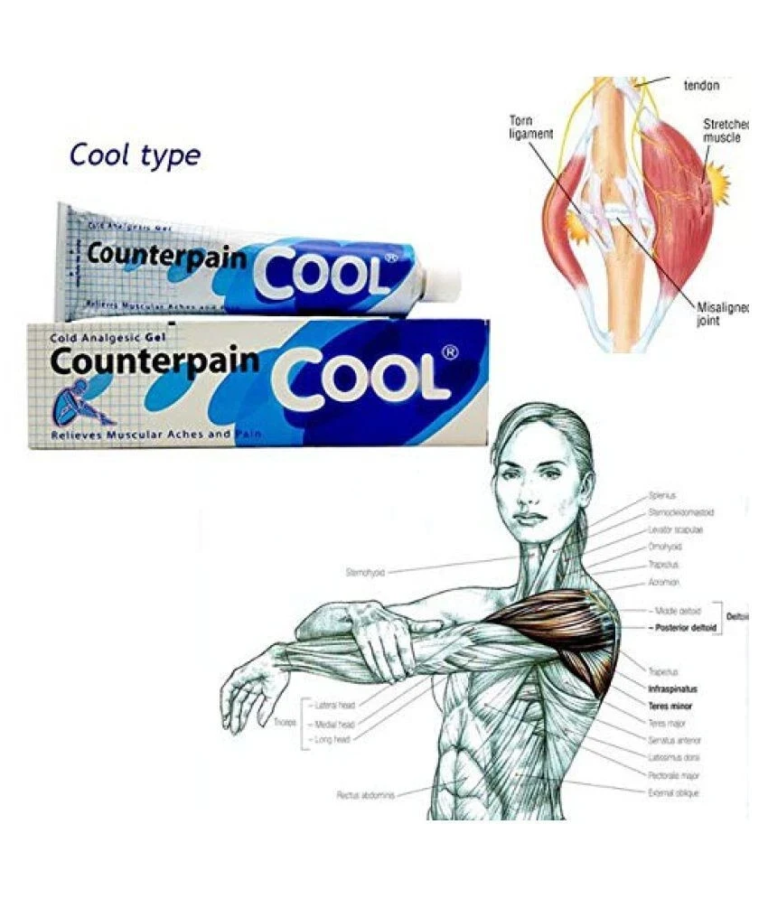 Counterpain Cool Cold Analgesic gel Cream 120g thumbnail