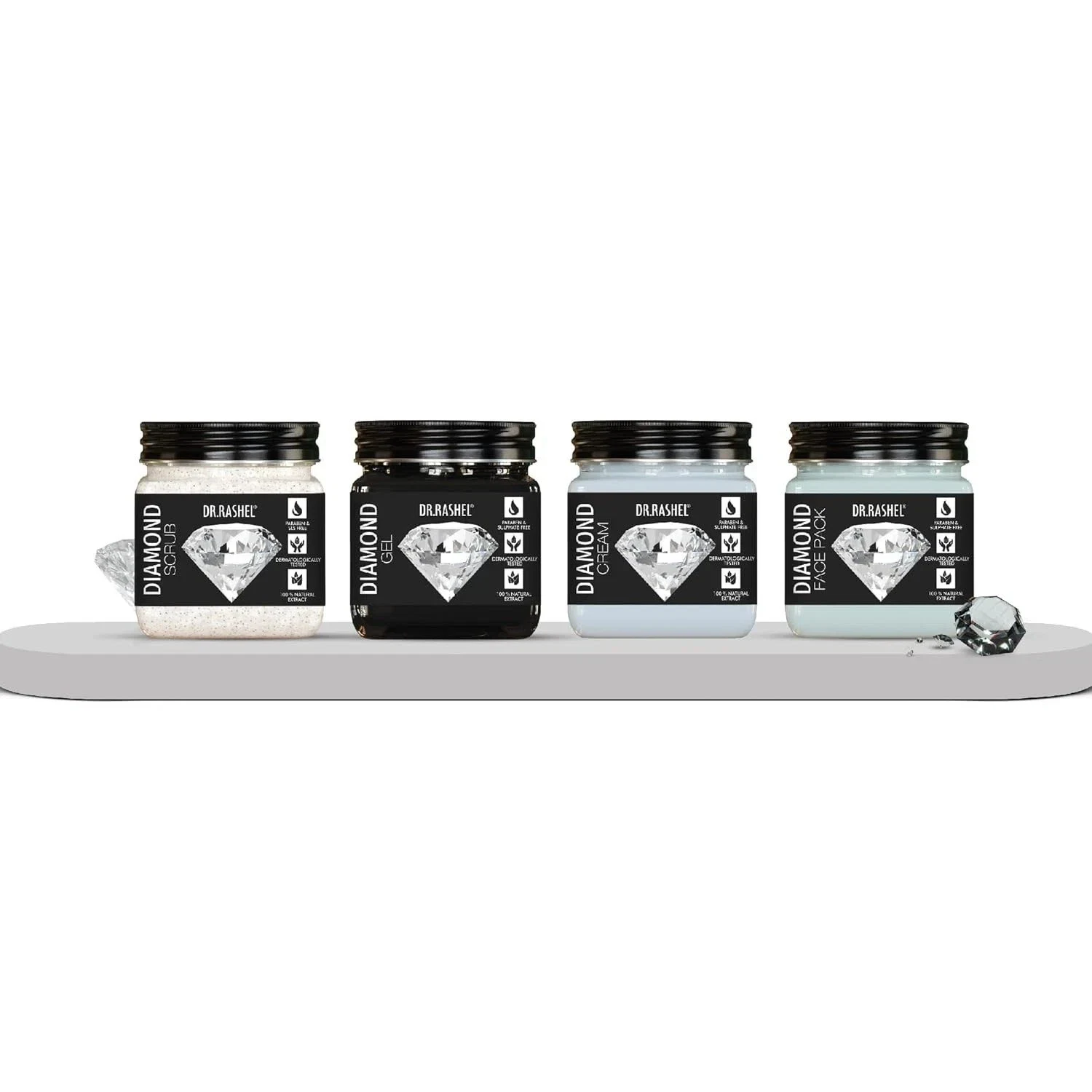 DR.RASHEL Diamond Facial Kit For Instant Natural Glowing & Brighten Skin 1520g