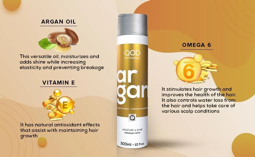 QOD Professional Argan Conditioner Sulphate & Sodium Chloride free 300ml thumbnail