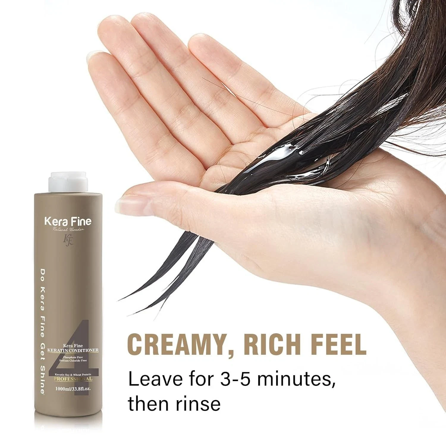 Kera Fine Keratin Conditioner For Smooth Silky & Shiny Hairs With Protein 1000ml thumbnail