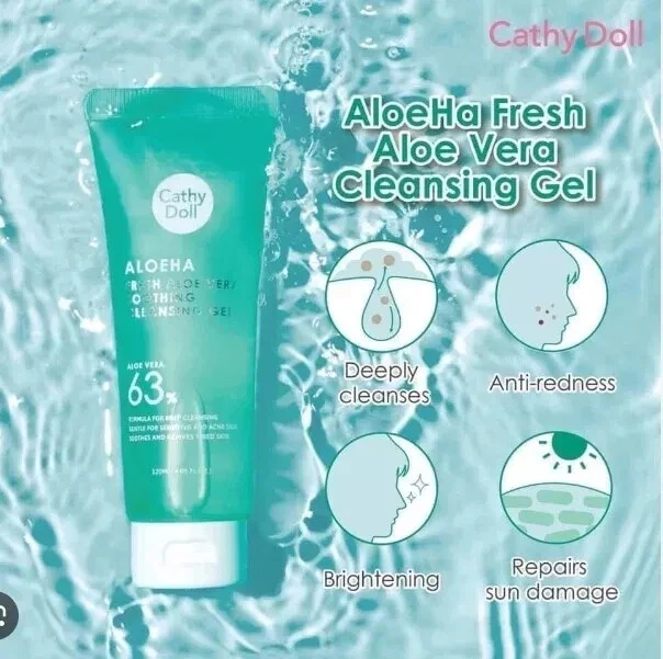 Cathy Doll AloeHa Fresh Aloe Vera Soothing Cleansing Gel Intense Formula 120ml thumbnail