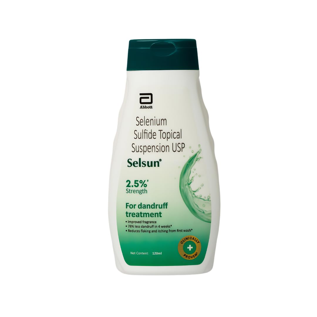 Selsun Suspension Anti Dandruff Shampoo, Clears away dandruff flakes 120 ml