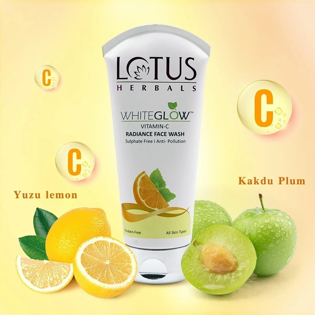 Lotus Herbals WhiteGlow Vitamin C Radiance Face Wash For Dark Spots 100g thumbnail