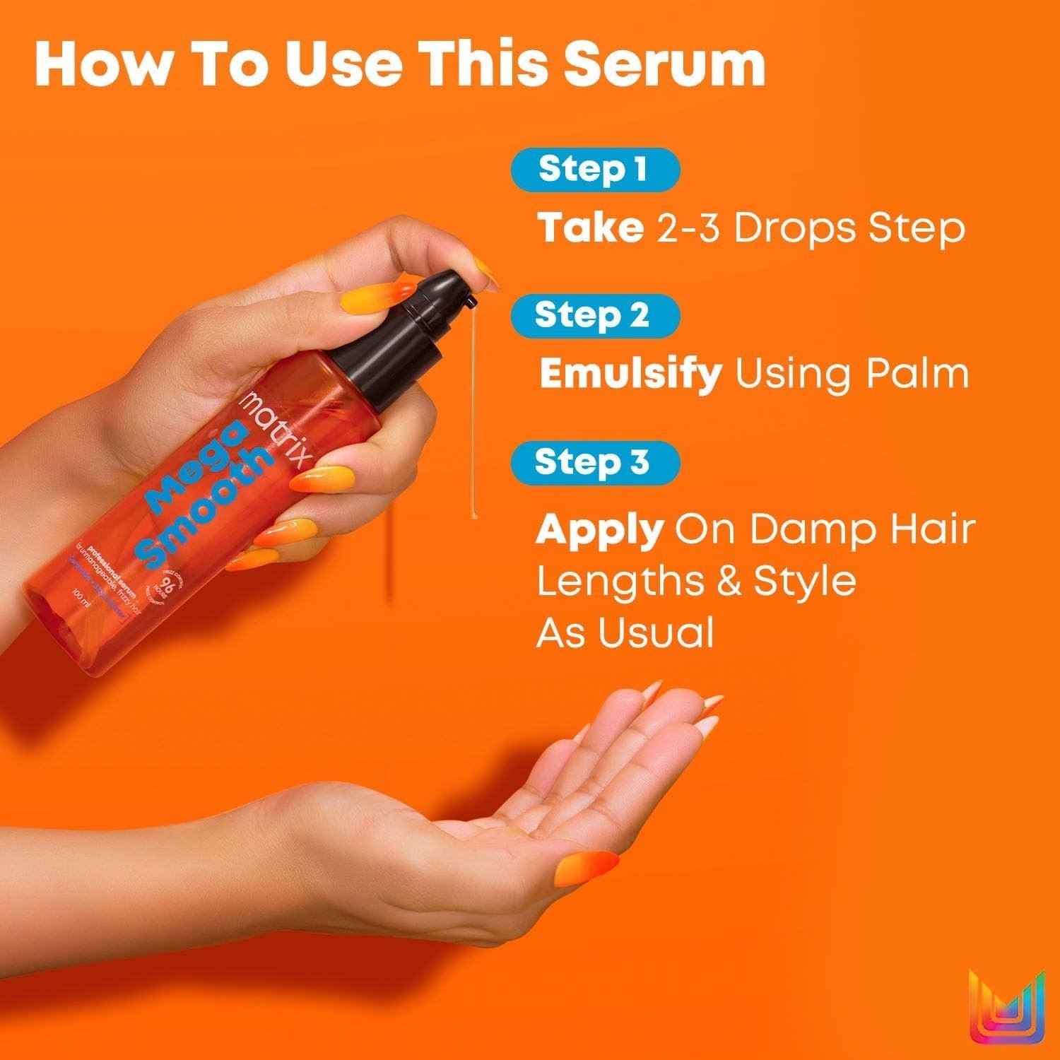 MATRIX Mega Smooth Shampoo , Conditioner And Serum With Shea Butter For Hairs thumbnail