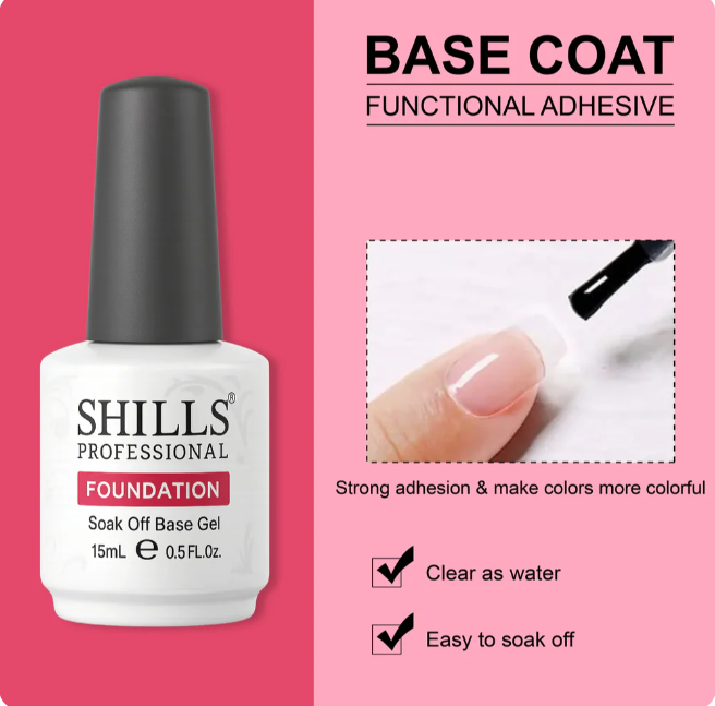 shills professional foundation soak off Base gel- 15ml thumbnail