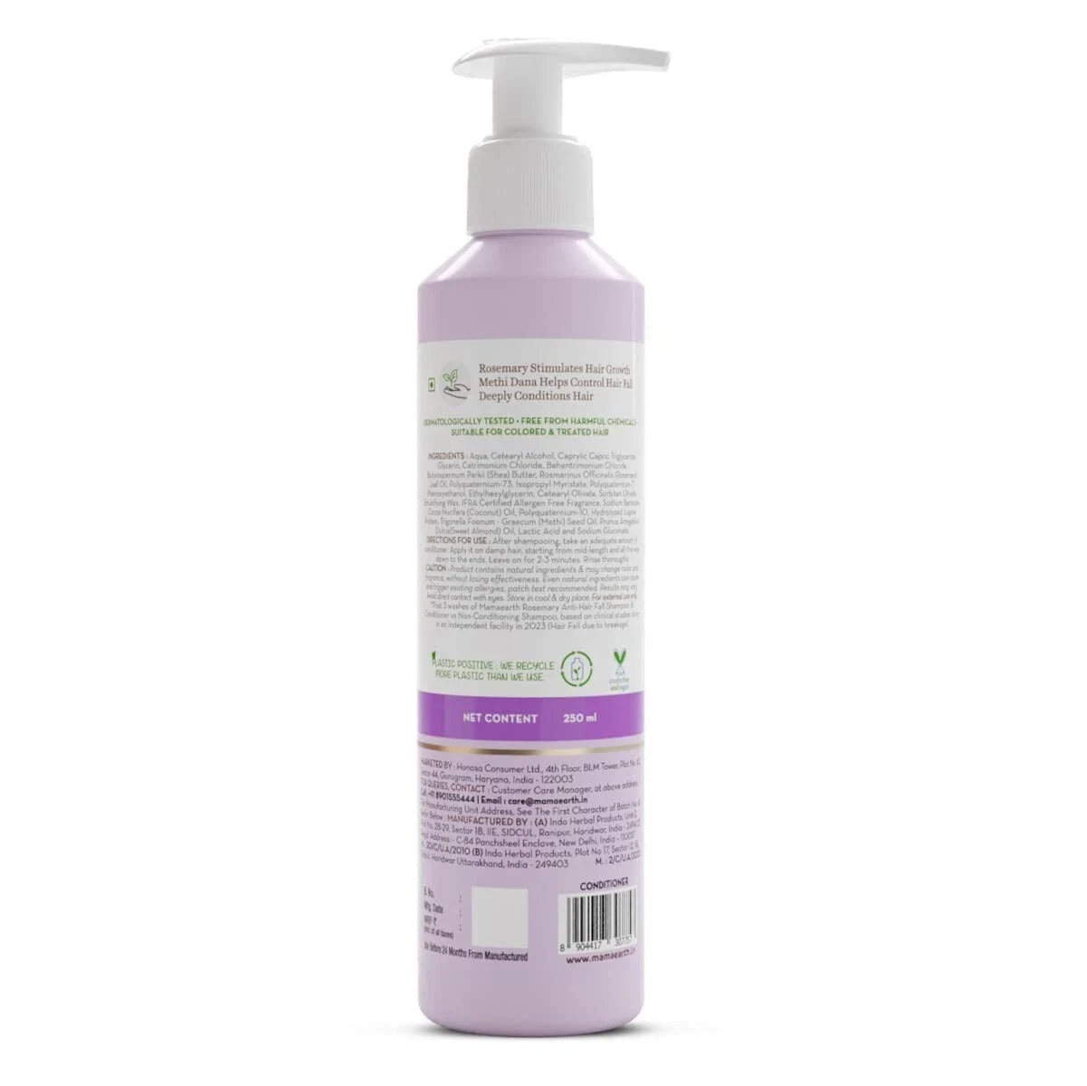 Mamaearth Rosemary Anti Hair Fall Conditioner with Rosemary & Methi Dana - 250ml thumbnail
