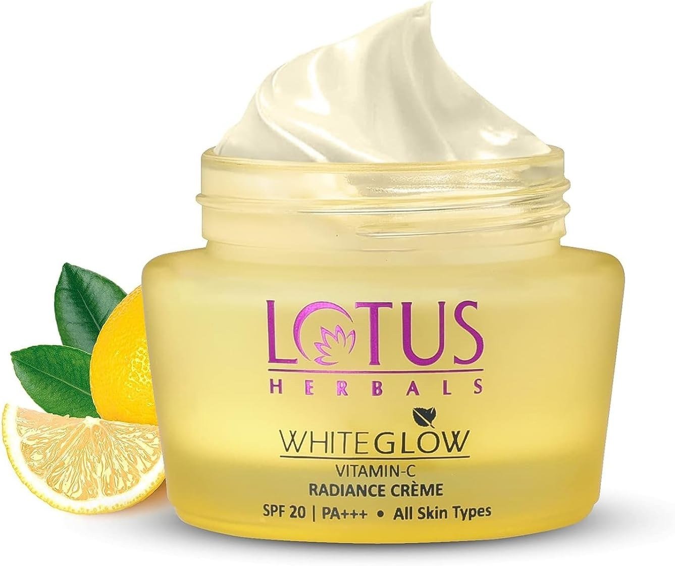 Lotus Herbals WhiteGlow Vitamin C Radiance Cream | SPF 20 | For Dark Spots & Dull Skin | Anti- Pollution | 50g thumbnail