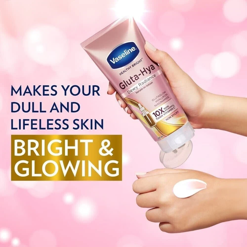 Vaseline GlutaGlow-Hya Dewy Radiance & Gluta-Hya Flawless Glow Serum 200+200ml thumbnail