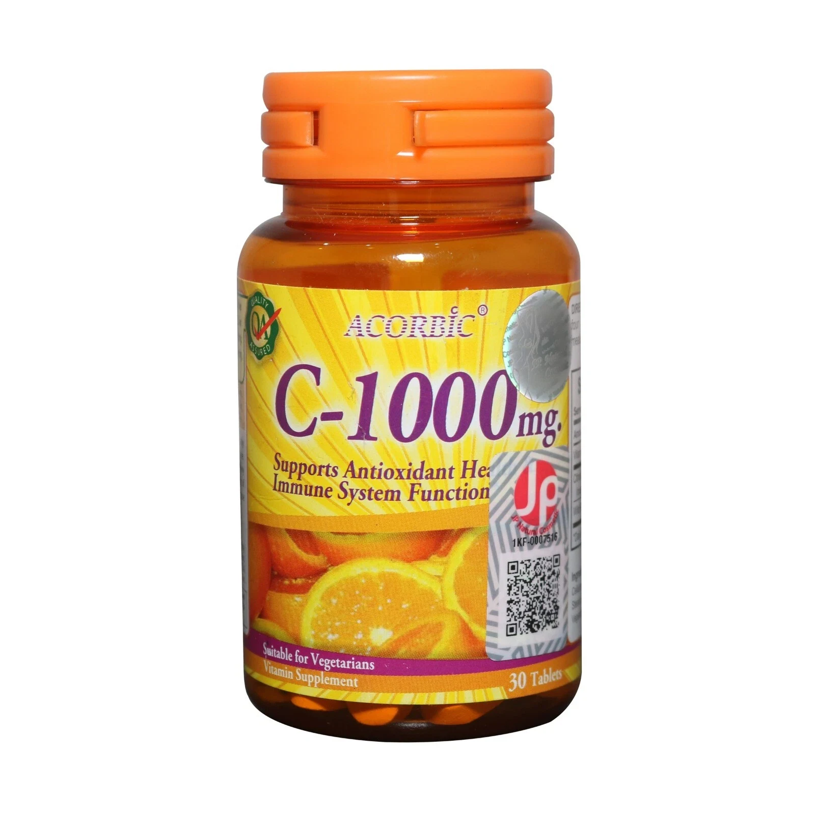 Acorbic C-1000 Vitamin C Tablets For Skin Whitening Natural Supplement 30tabs