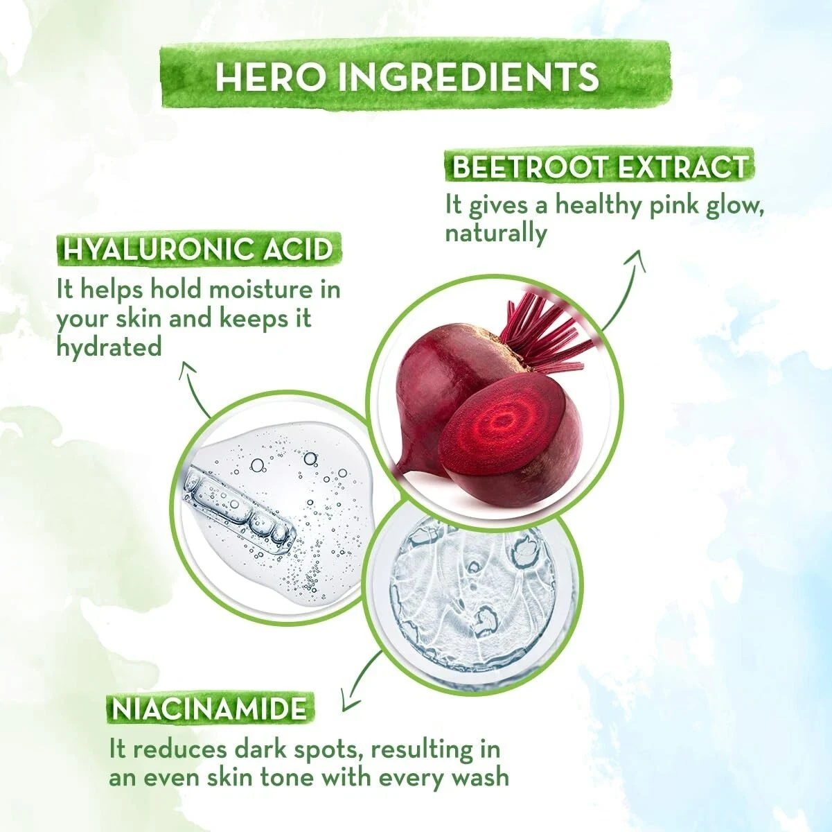Mamaearth Beetroot Gentle Face Wash & Hyaluronic Acid For Pink Glow 100ml thumbnail
