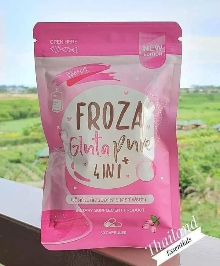 Froza Gluta Pure 4in1 Anti- Aging and Whitening Dietary Supplement 60 Capsules