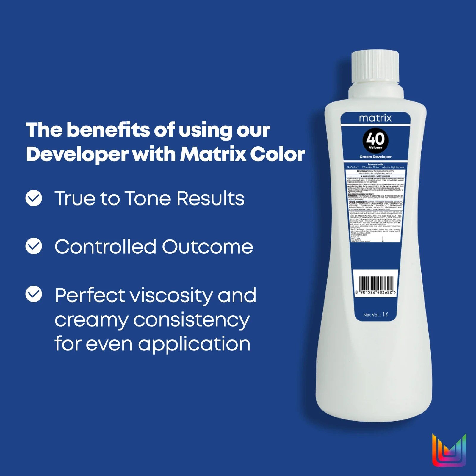 Matrix Oxydant Cream Developer 12% 40 Volume Smooth & Even Color 1000ml thumbnail