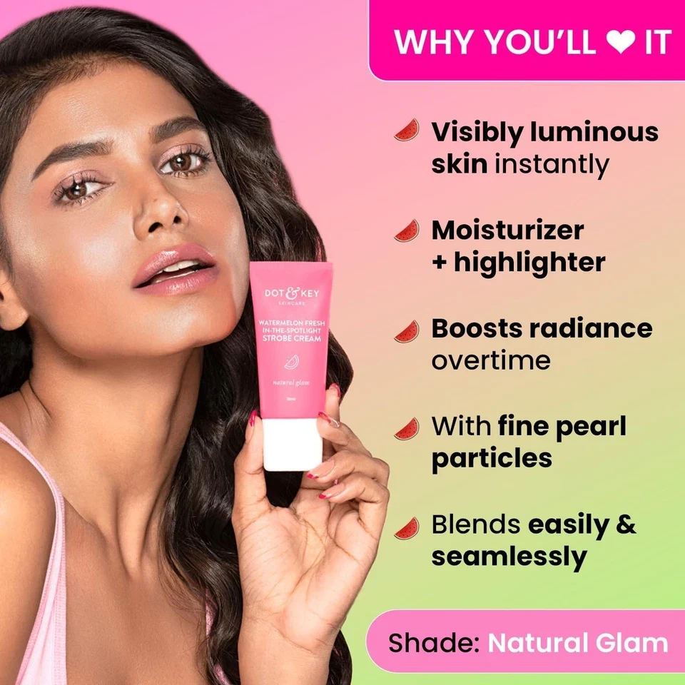 DOT & KEY Watermelon Fresh In-The-Spotlight Strobe Cream For Skin Radiance 30ml thumbnail